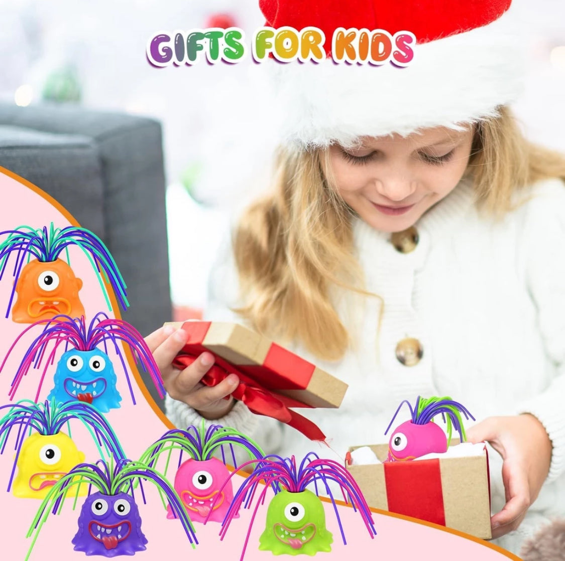 Fun Hair Pulling Fidget Screaming Monster Toys