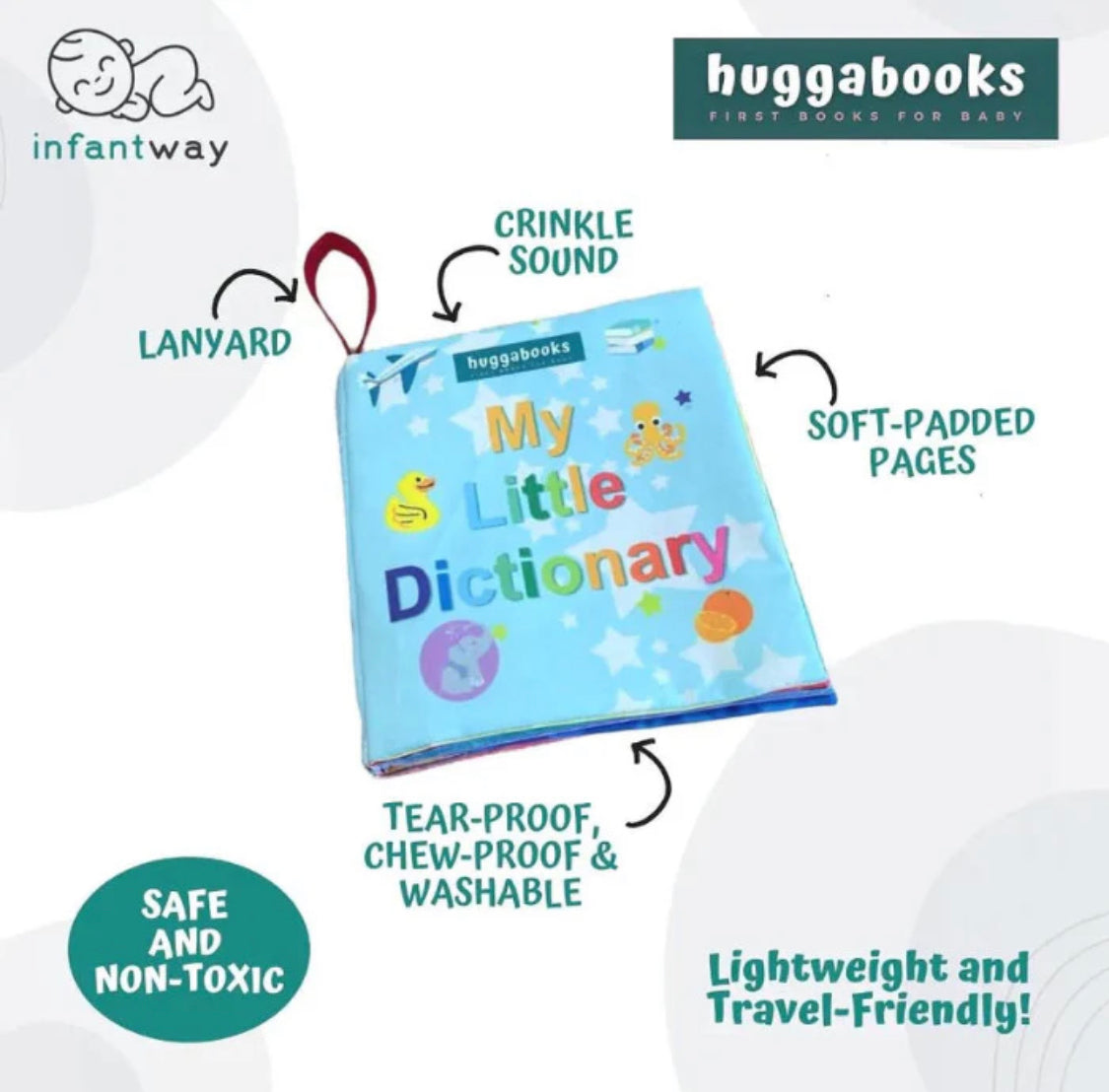 Infantway Huggabooks: My Little Dictionary Cloth Book