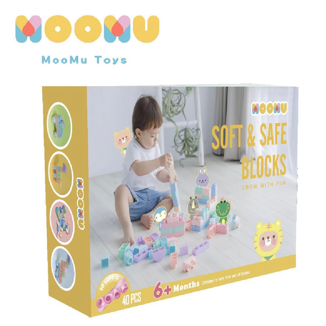 MOOMU Soft and Safe Building Blocks set 40pcs