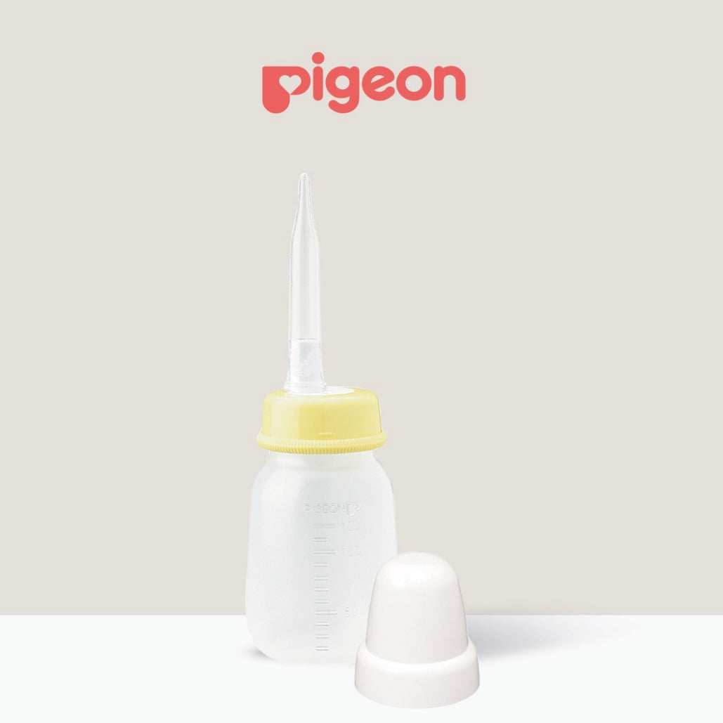 Pigeon Feeding Bottle with Long Silicone Nipple for Cleft Palate