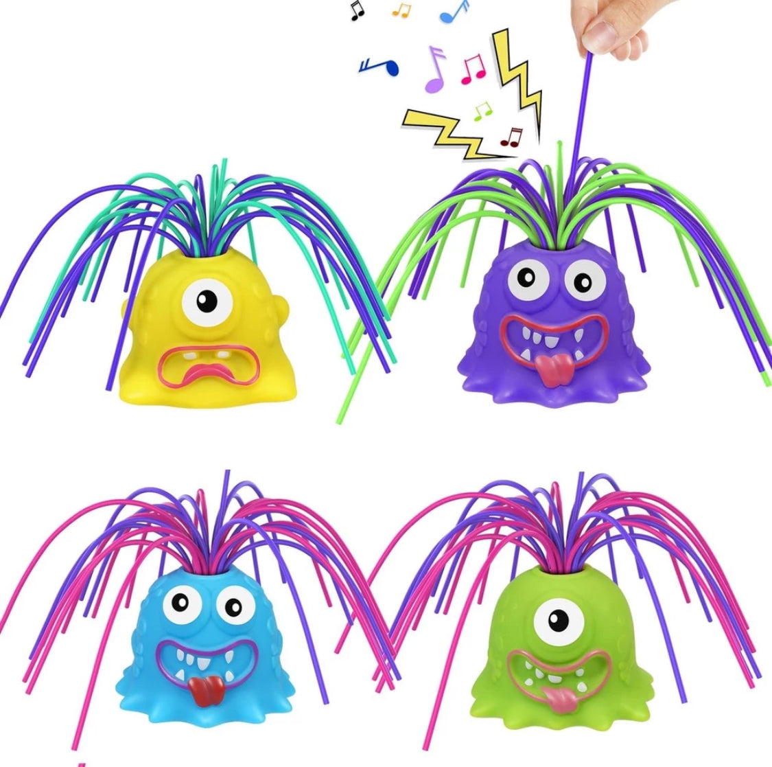 Fun Hair Pulling Fidget Screaming Monster Toys