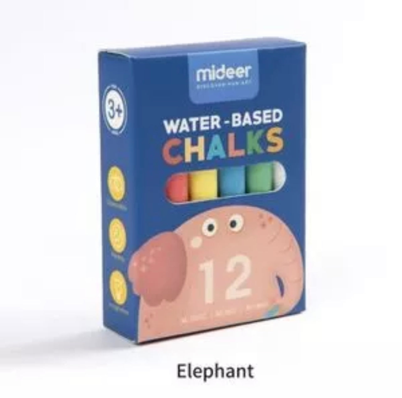 MIDEER Waterbased Dustless Chalk 12pcs