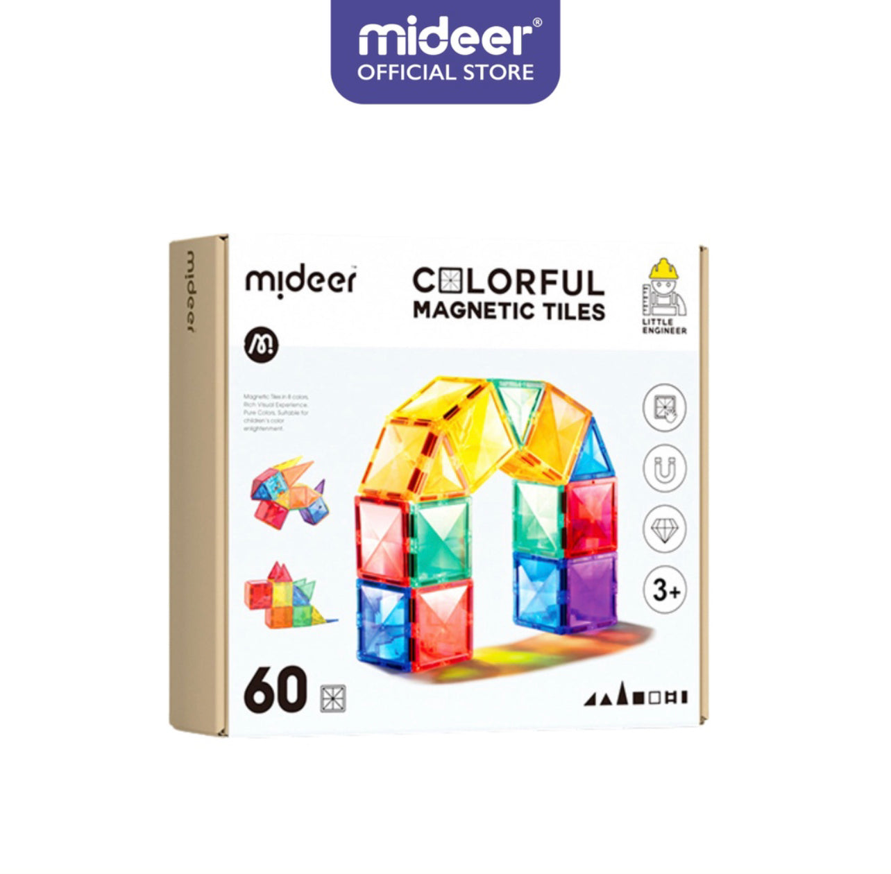 Mideer Colorful Magnetic Tiles