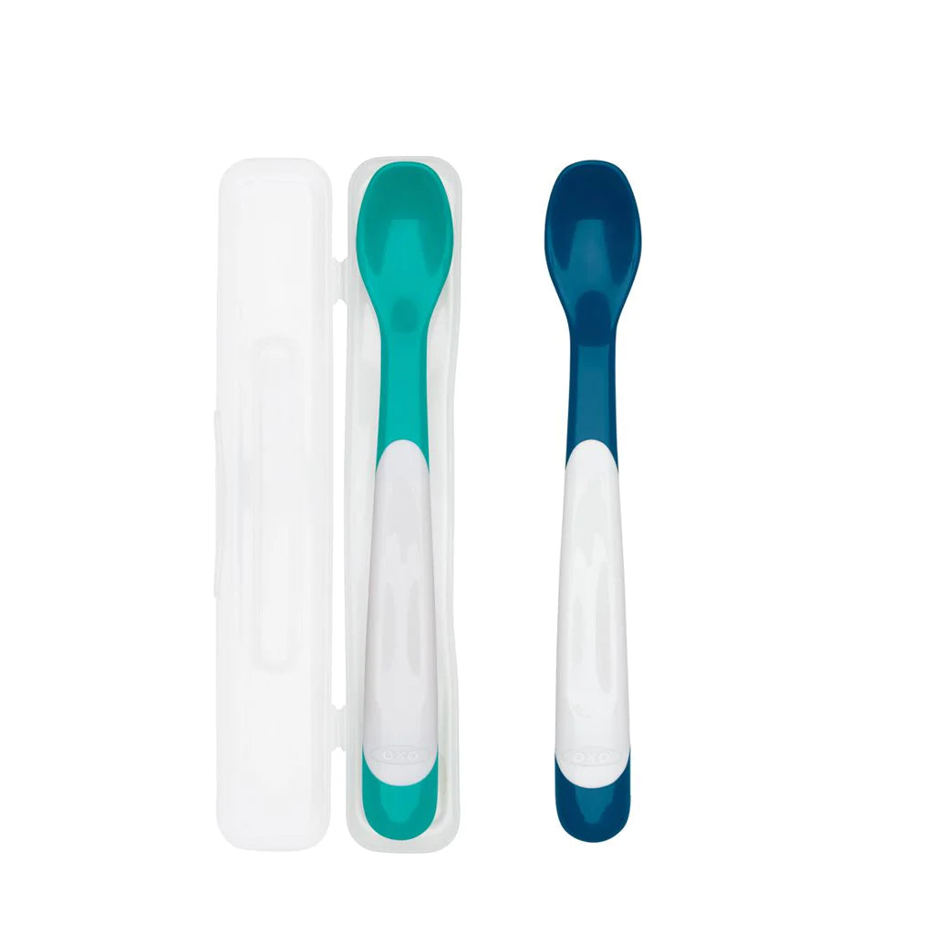Oxo Tot On-The-Go Plastic Feeding Spoon w/ Case