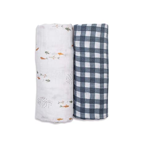 Lulujo Cotton Muslin Blanket (Set of 2)