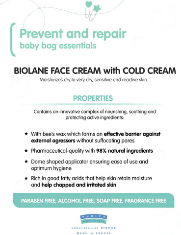 Biolane Face Cream w/ Cold Cream