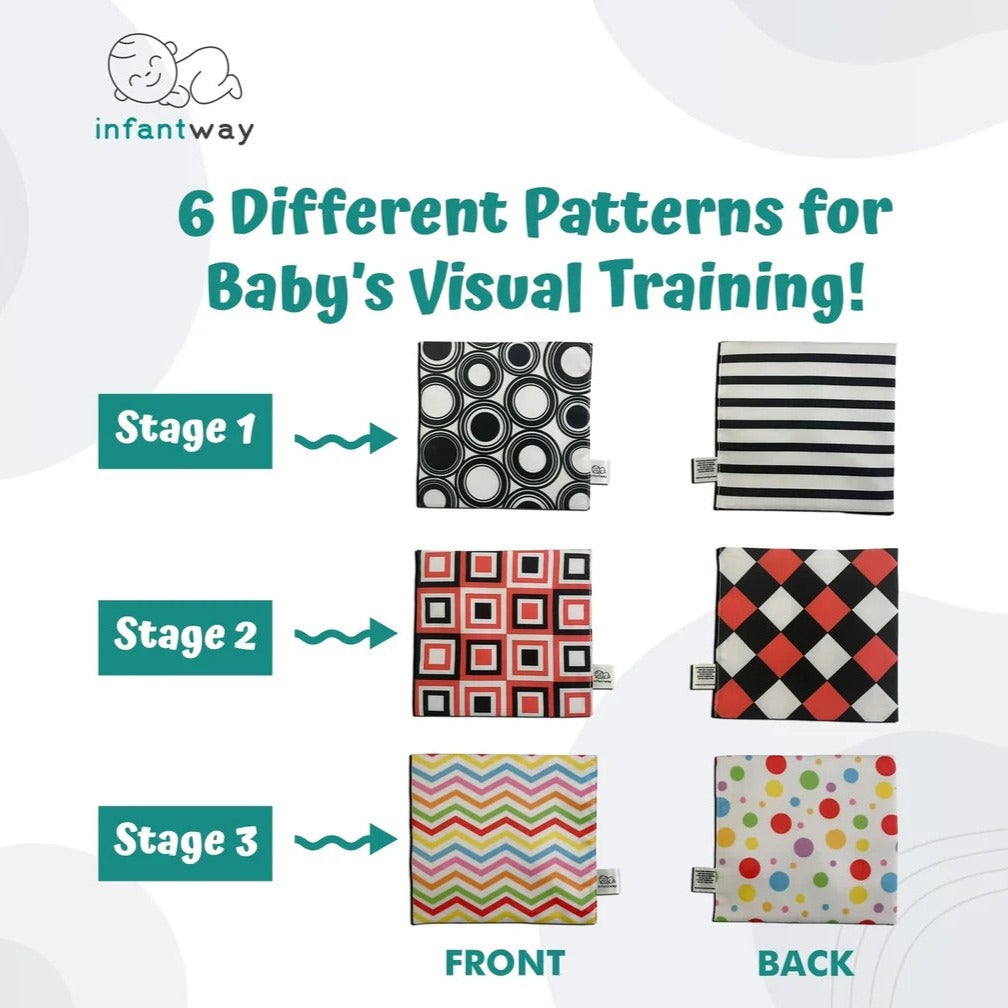 Infantway 3-in-1 Visual Training & Sensory Cloth Toy