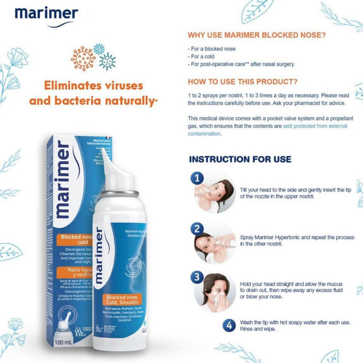 Marimer Blocked Nose Nasal Spray