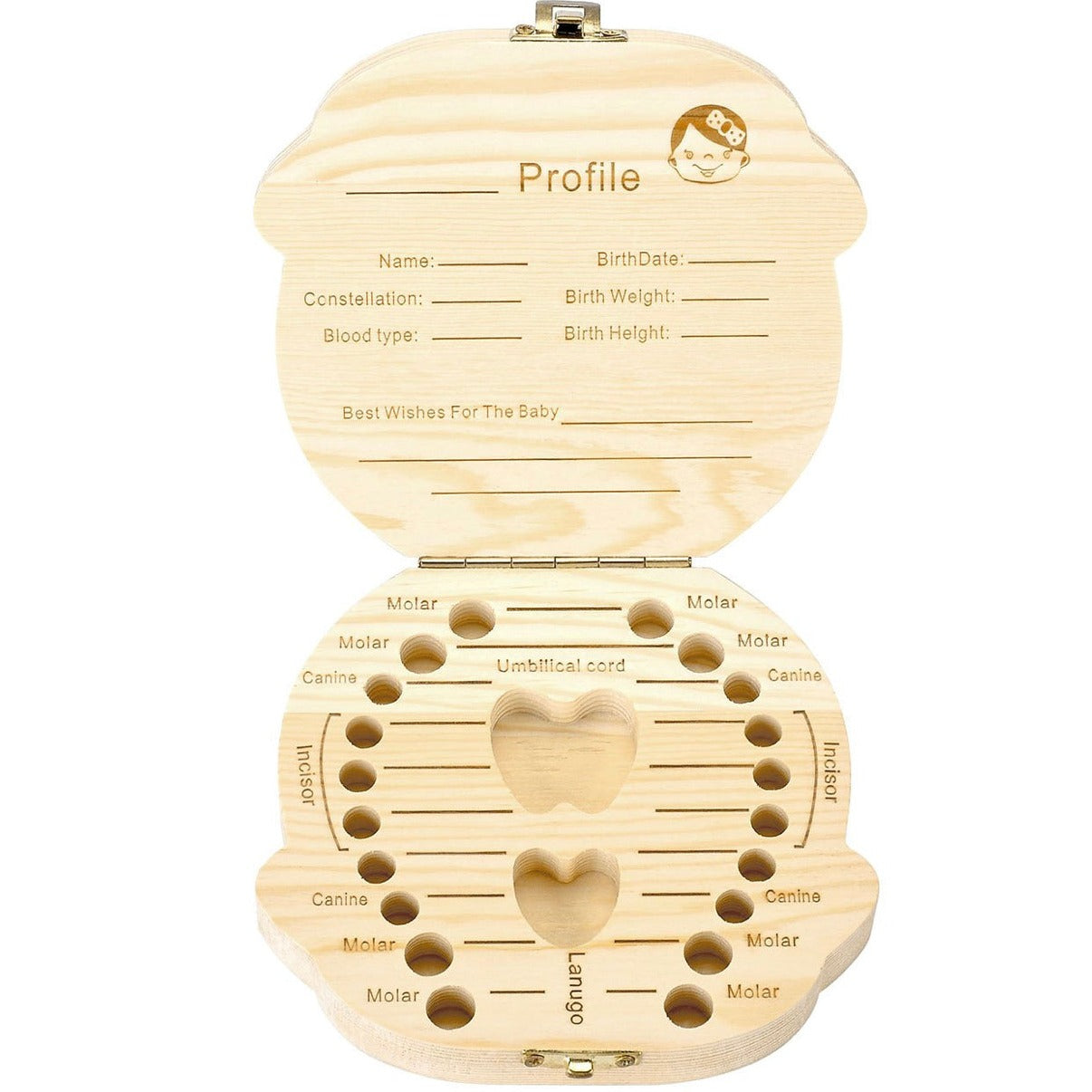 Milk Tooth Wooden Organizer