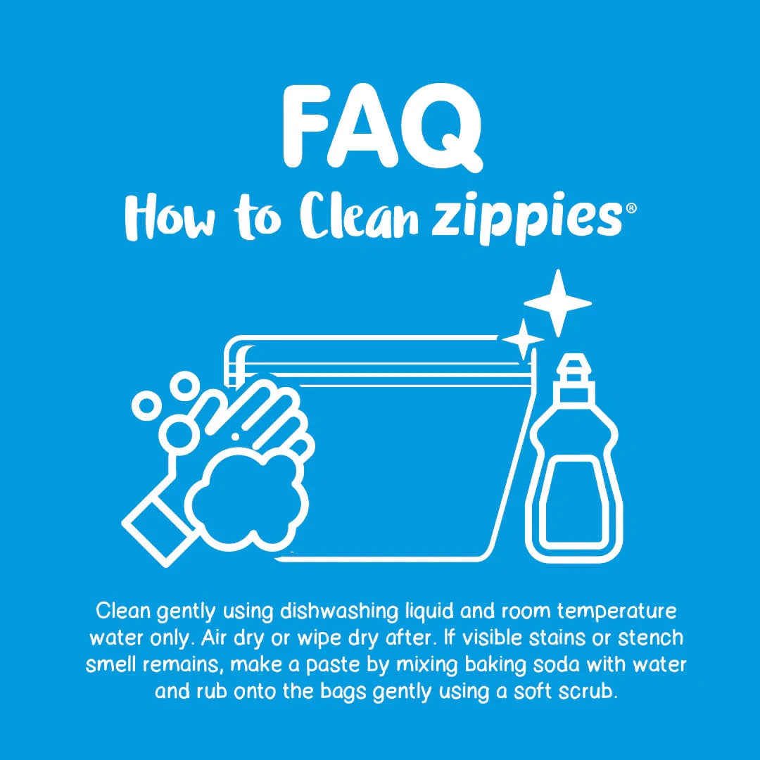 Zippies Reusable Storage Bags (Sampler Color Series)