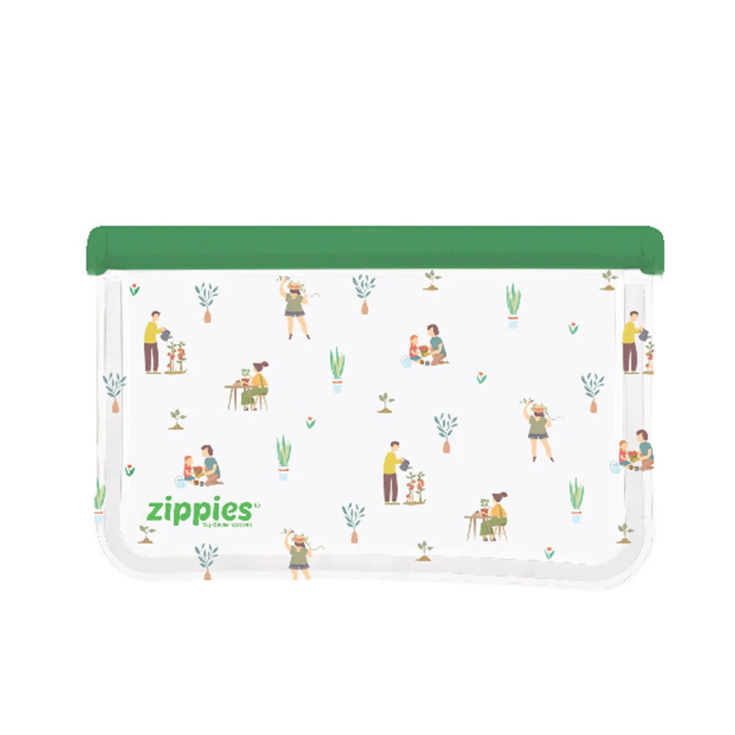 Zippies Reusable Lay Flat Storage Bags - Green Vibes Series