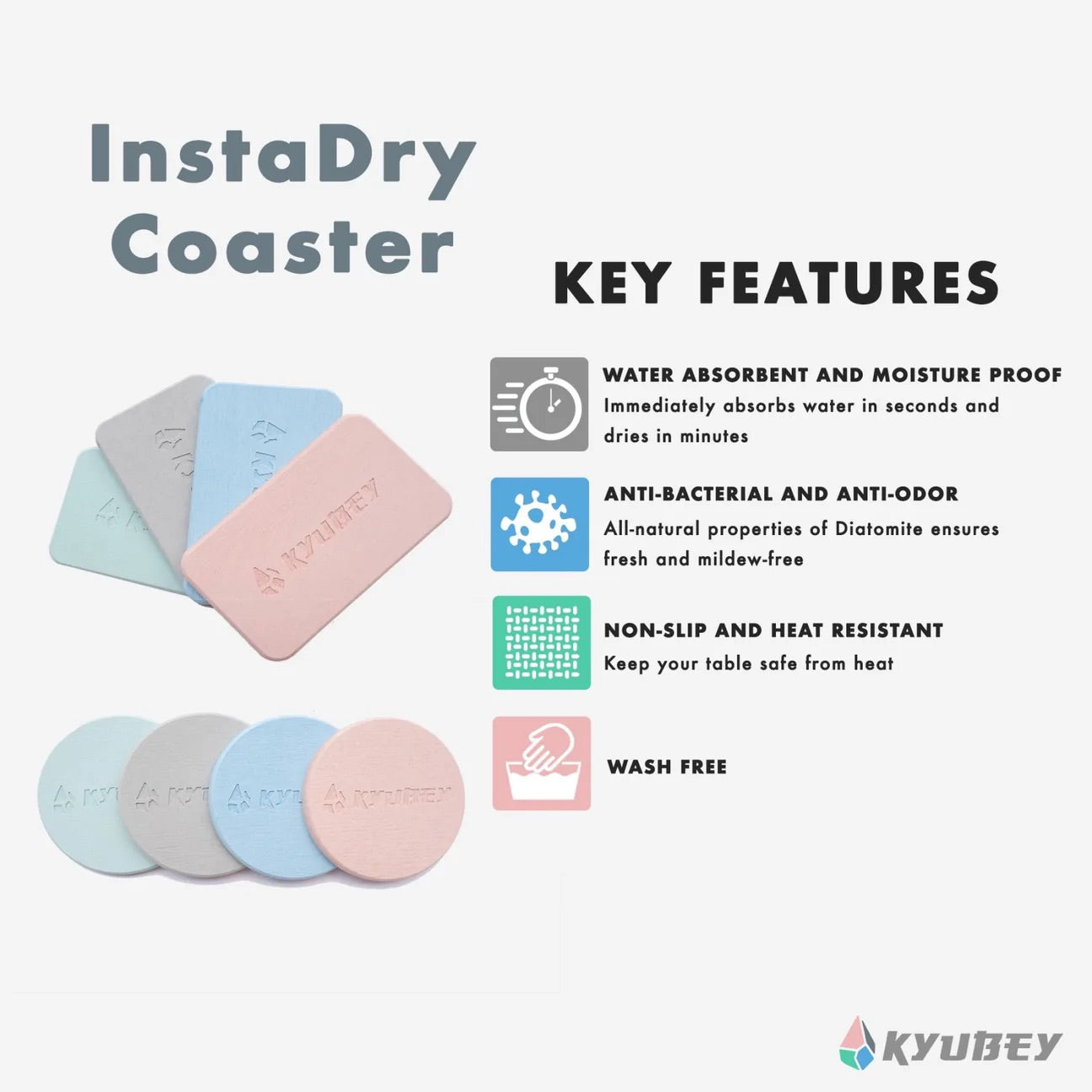 Kyubey InstaDry Coaster