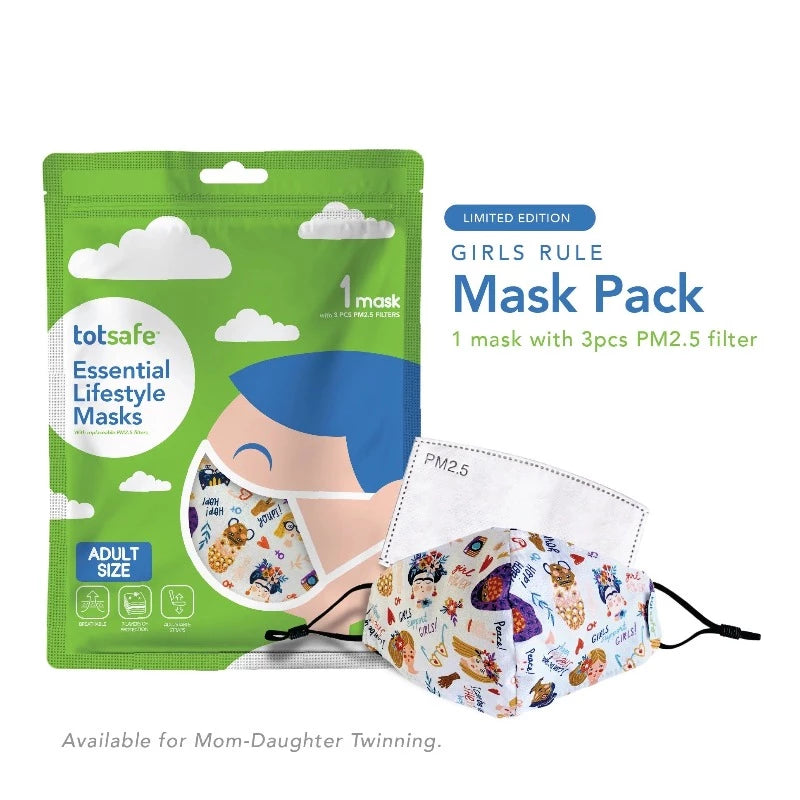 Totsafe Girls Rule Mom-Daughter Twinning Mask