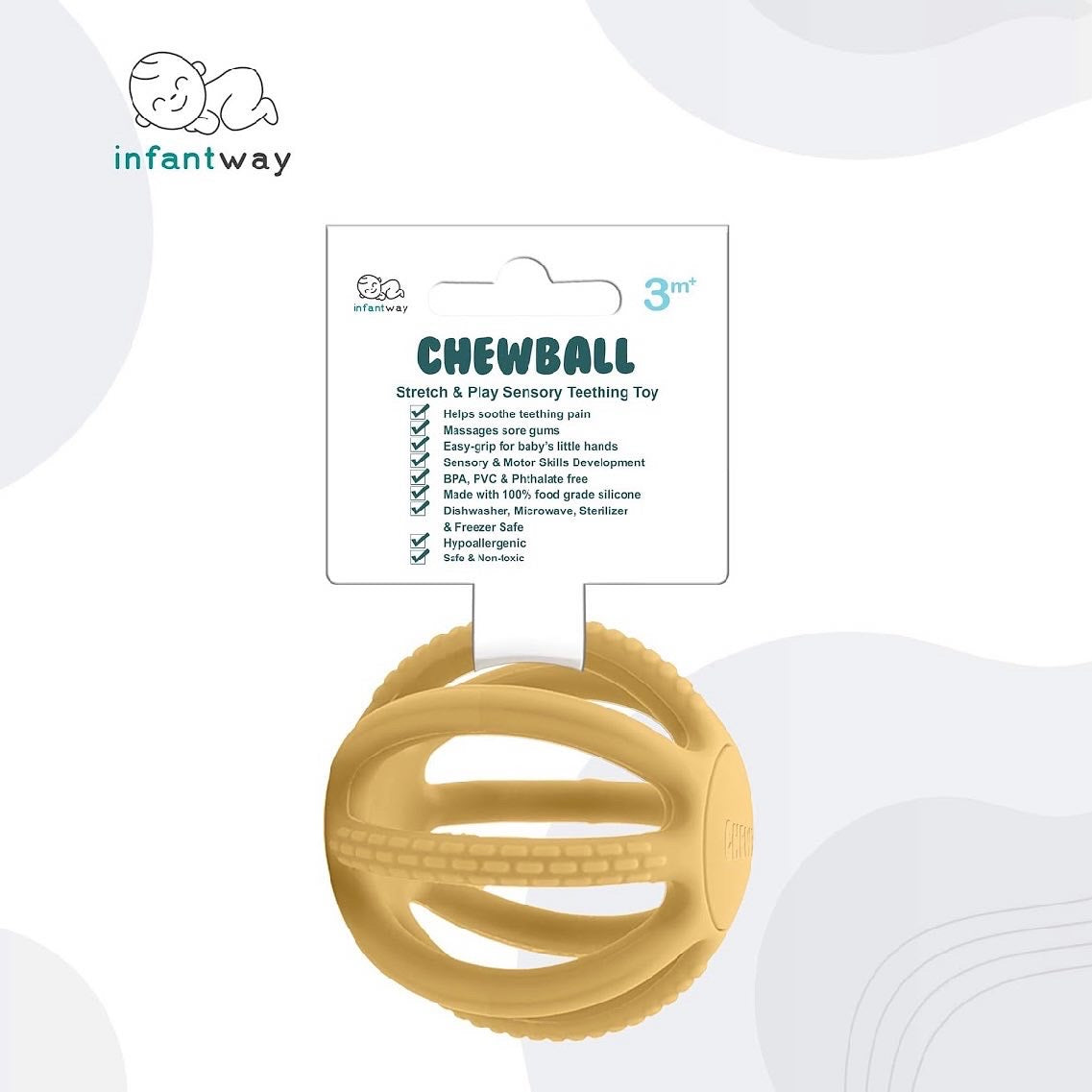 Infantway Chewball Stretch & Play Sensory Teething Toy
