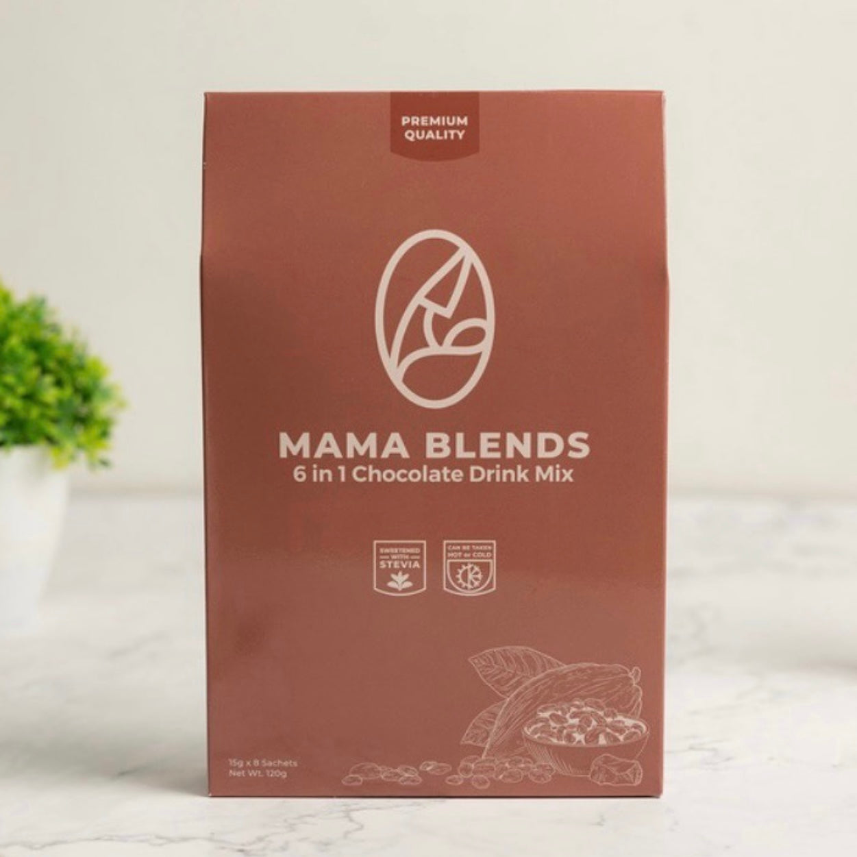Mama Blends 6 in 1 Lactation Chocolate Drink Mix
