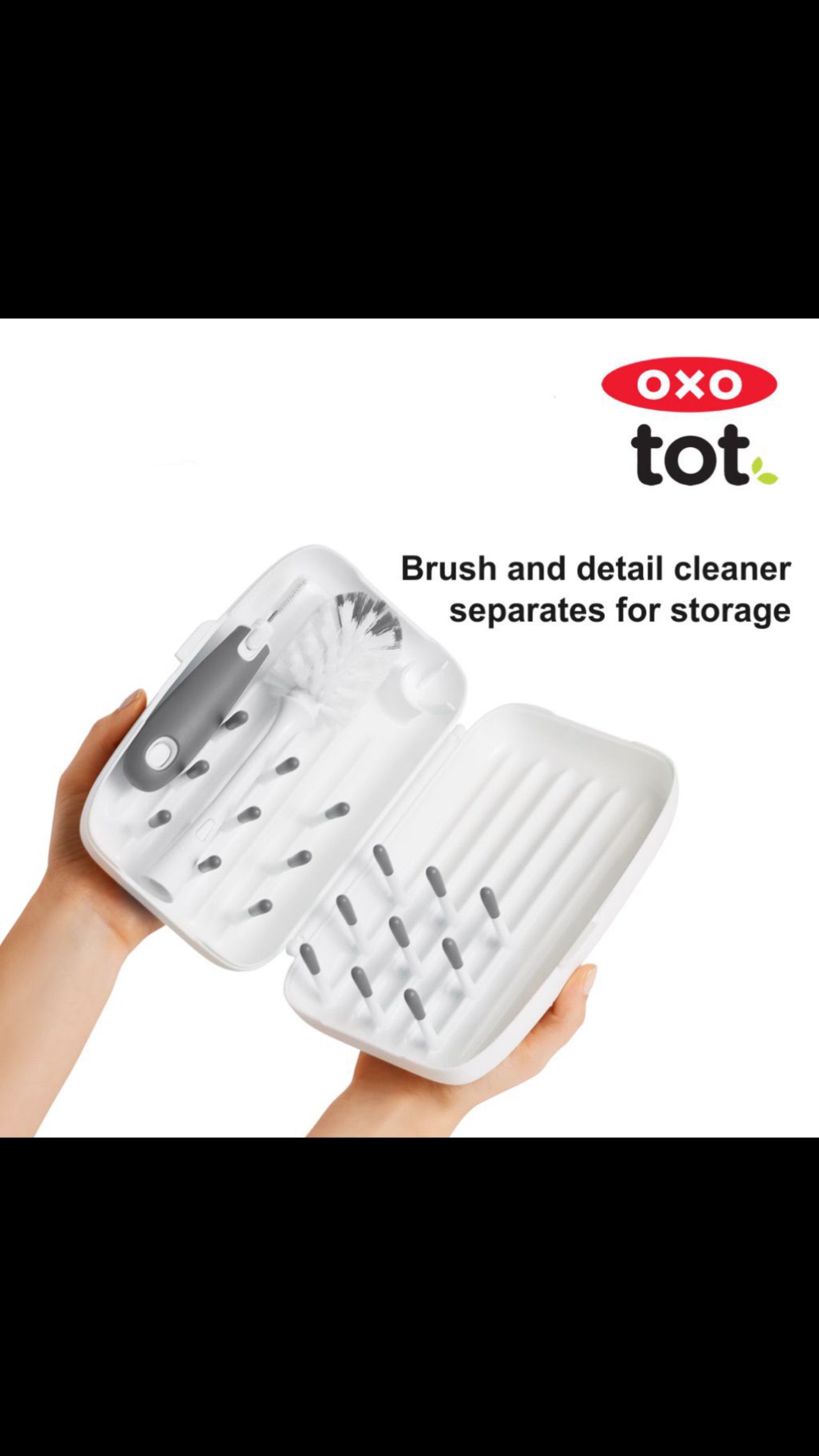 Oxo Tot On-The-Go Drying Rack & Bottle Brush