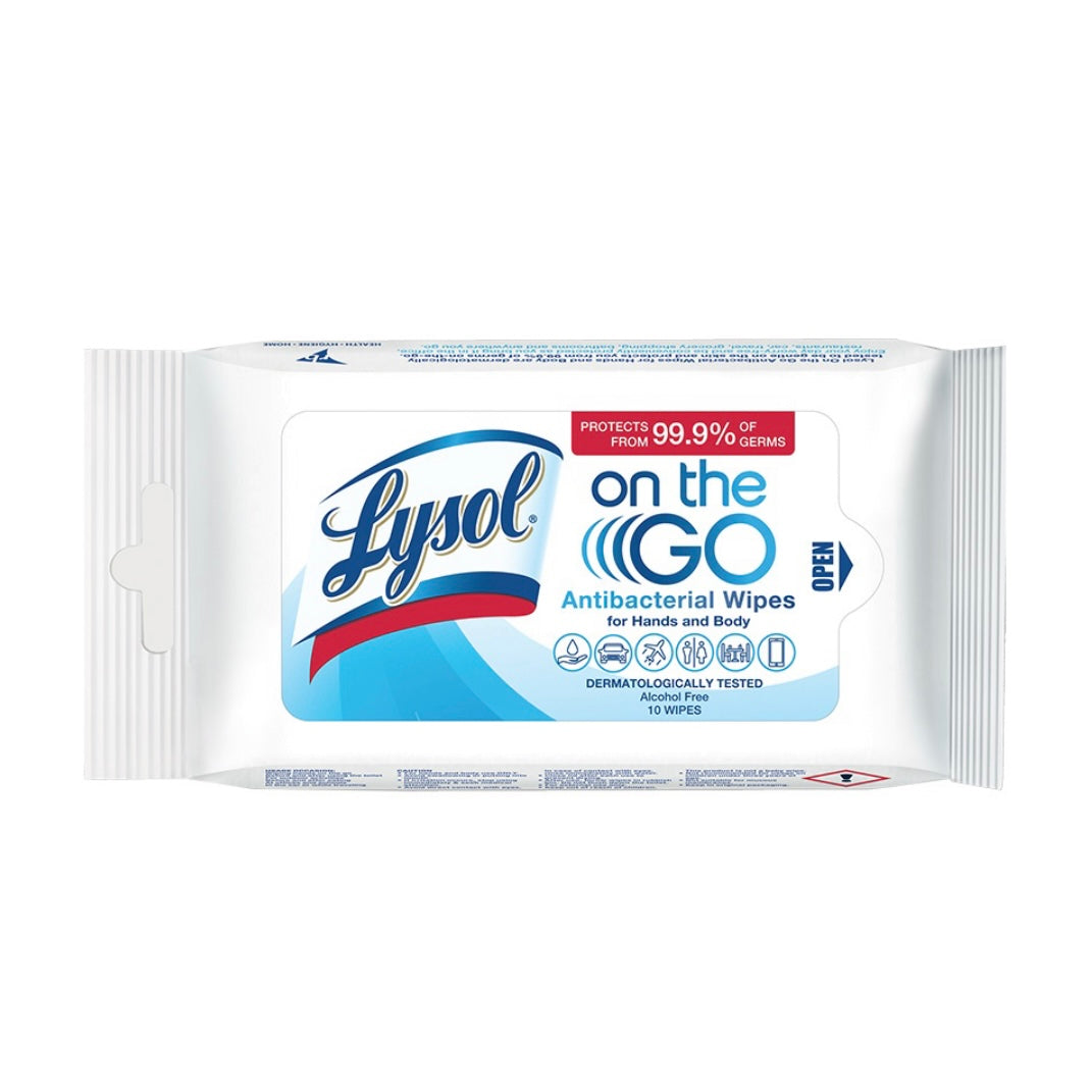 Lysol On-The-Go Antibacterial Hand & Body Wipes