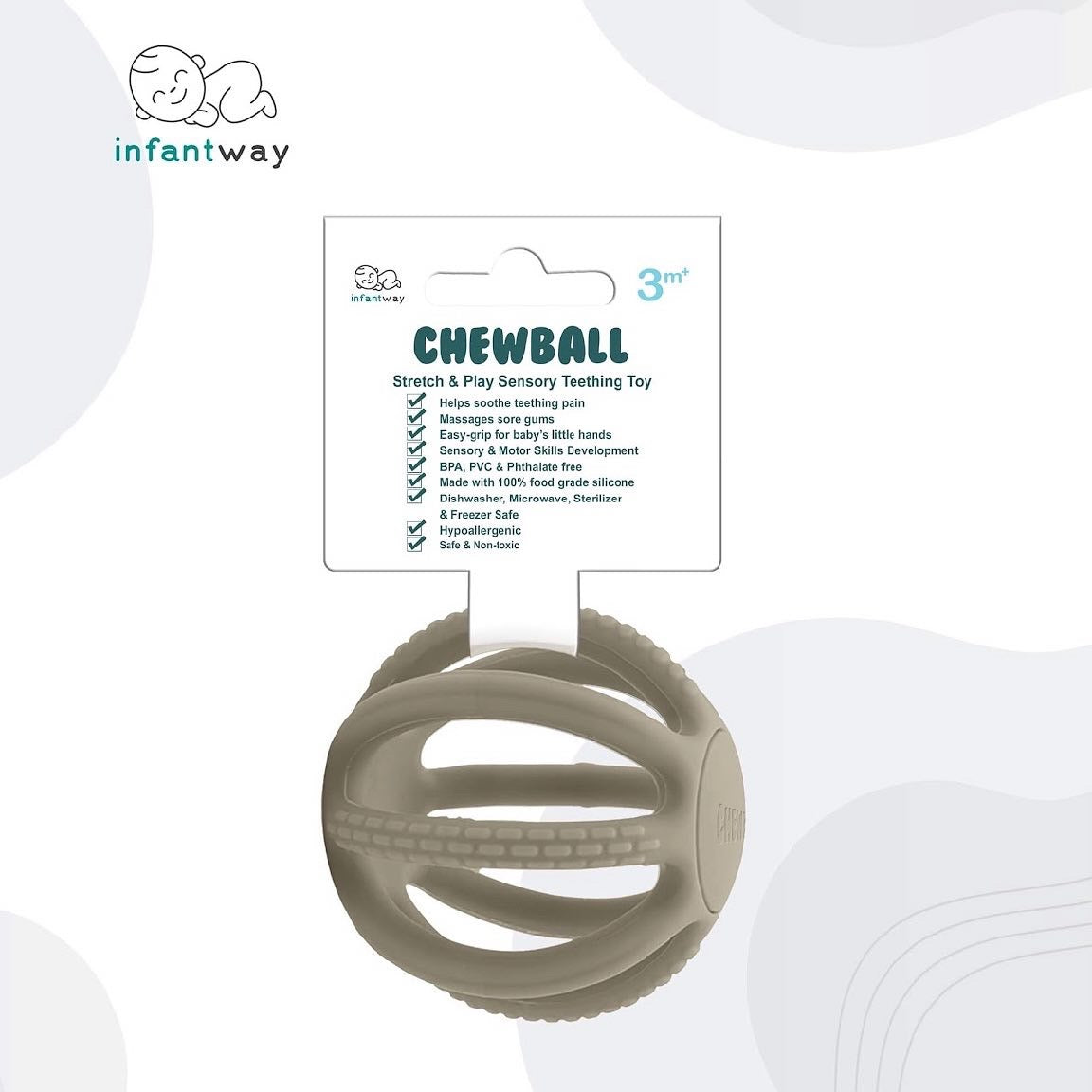 Infantway Chewball Stretch & Play Sensory Teething Toy