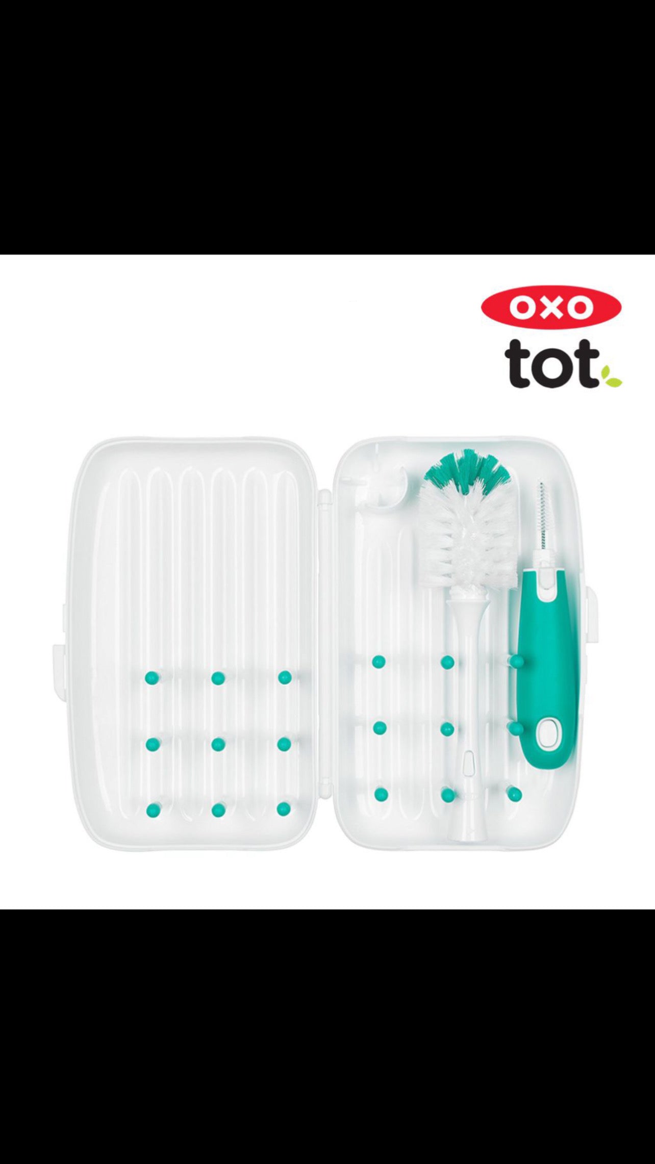Oxo Tot On-The-Go Drying Rack & Bottle Brush