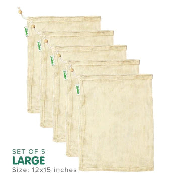 Zippies Cotton Mesh Produce Bags