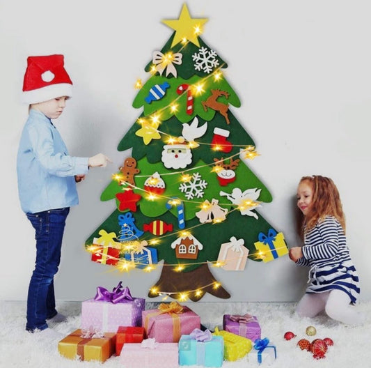 DIY Felt Christmas Tree for kids