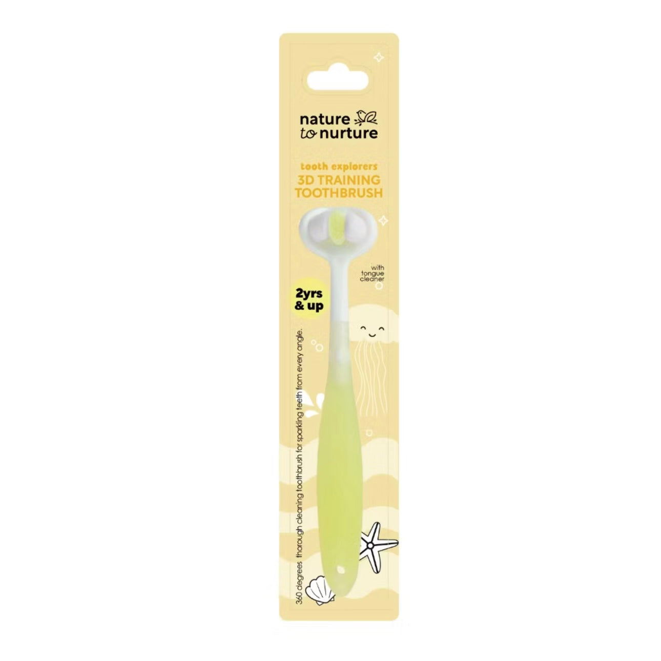 Nature to Nurture Tooth Explorers 3D Training Toothbrush - 2yo+