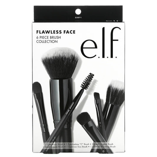 E.L.F Flawless Face Kit, 6 Piece Brush Collection