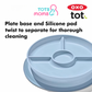 Oxo Tot Stick & Stay Suction Divided Plate