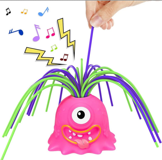 Fun Hair Pulling Fidget Screaming Monster Toys