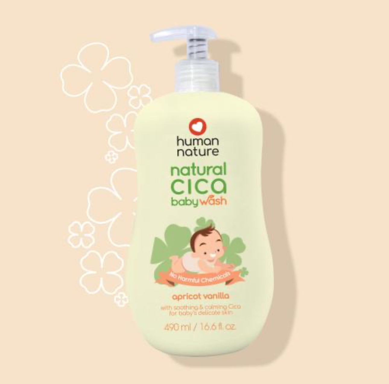 Human Heart Nature Natural Cica Baby Wash