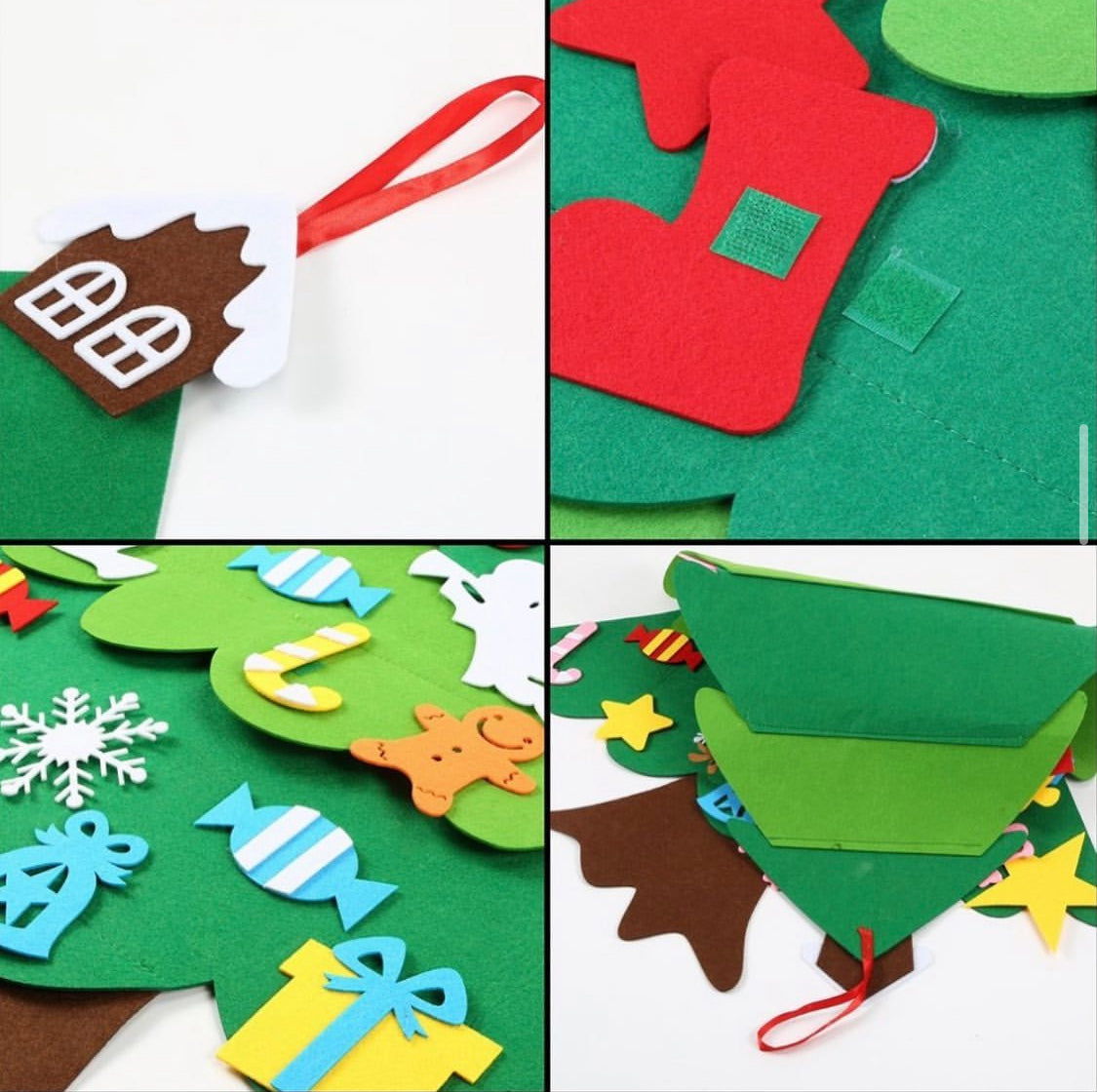 DIY Felt Christmas Tree for kids