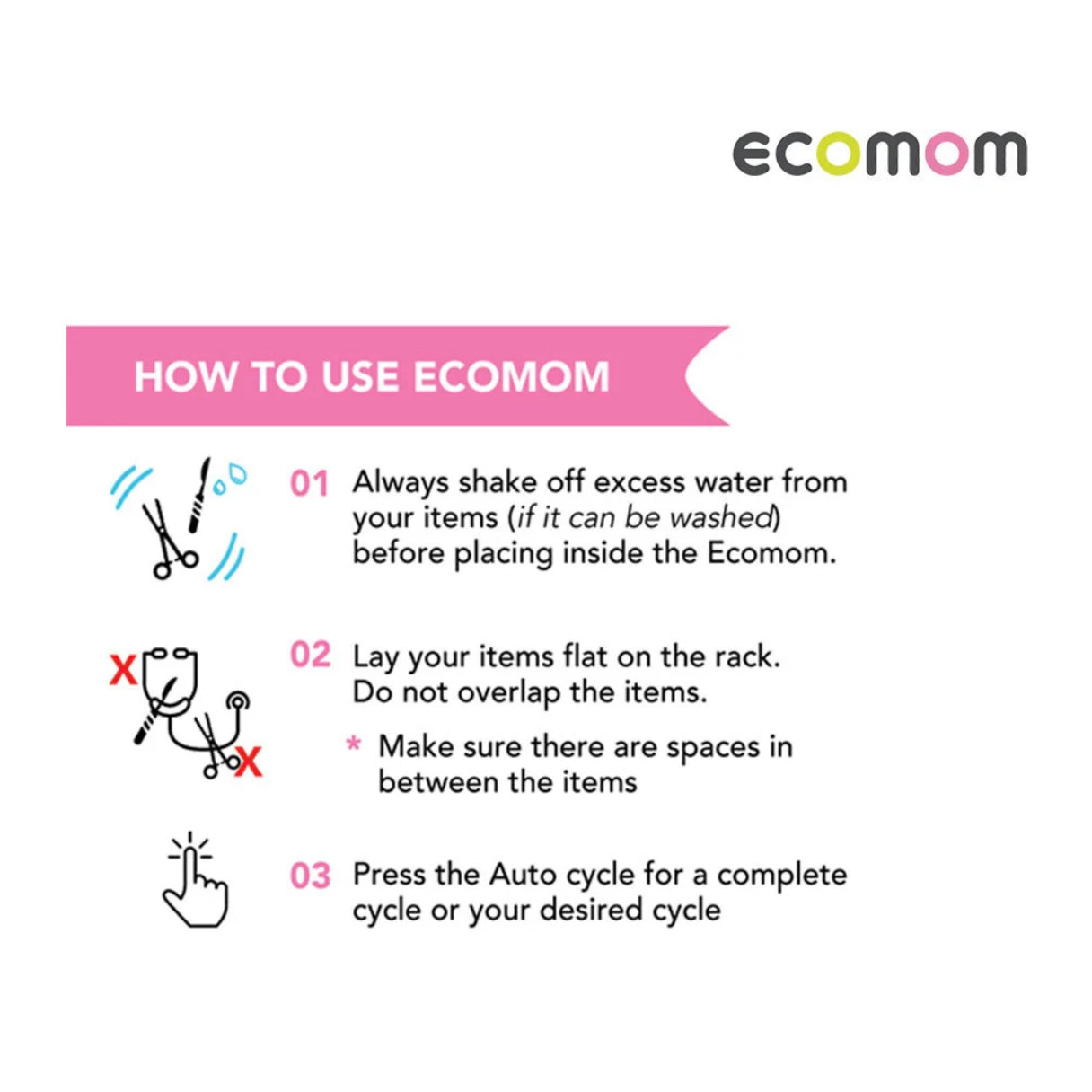 ECOMOM ECO-22 UV Sterilizer + Dryer with Anion Technology