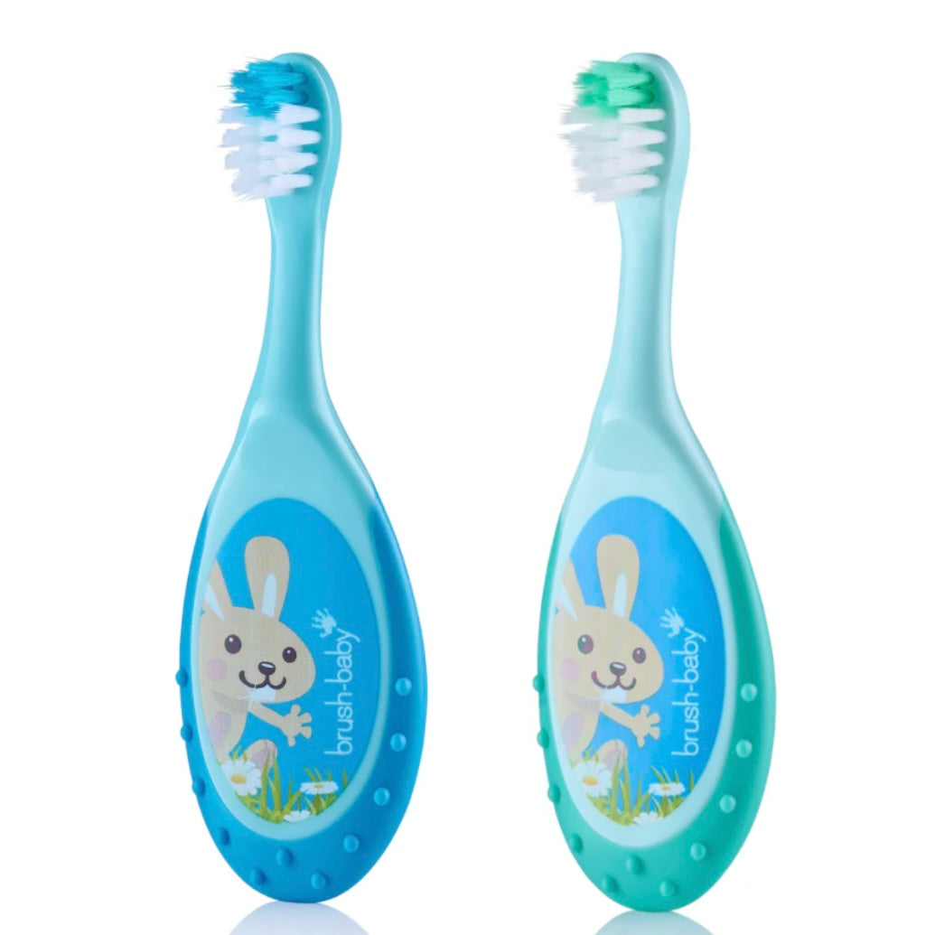 Brush Baby FlossBrush Starter Toothbrush 2-pack