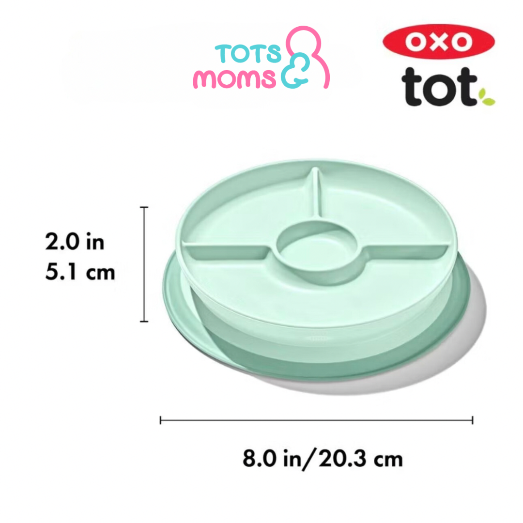 Oxo Tot Stick & Stay Suction Divided Plate