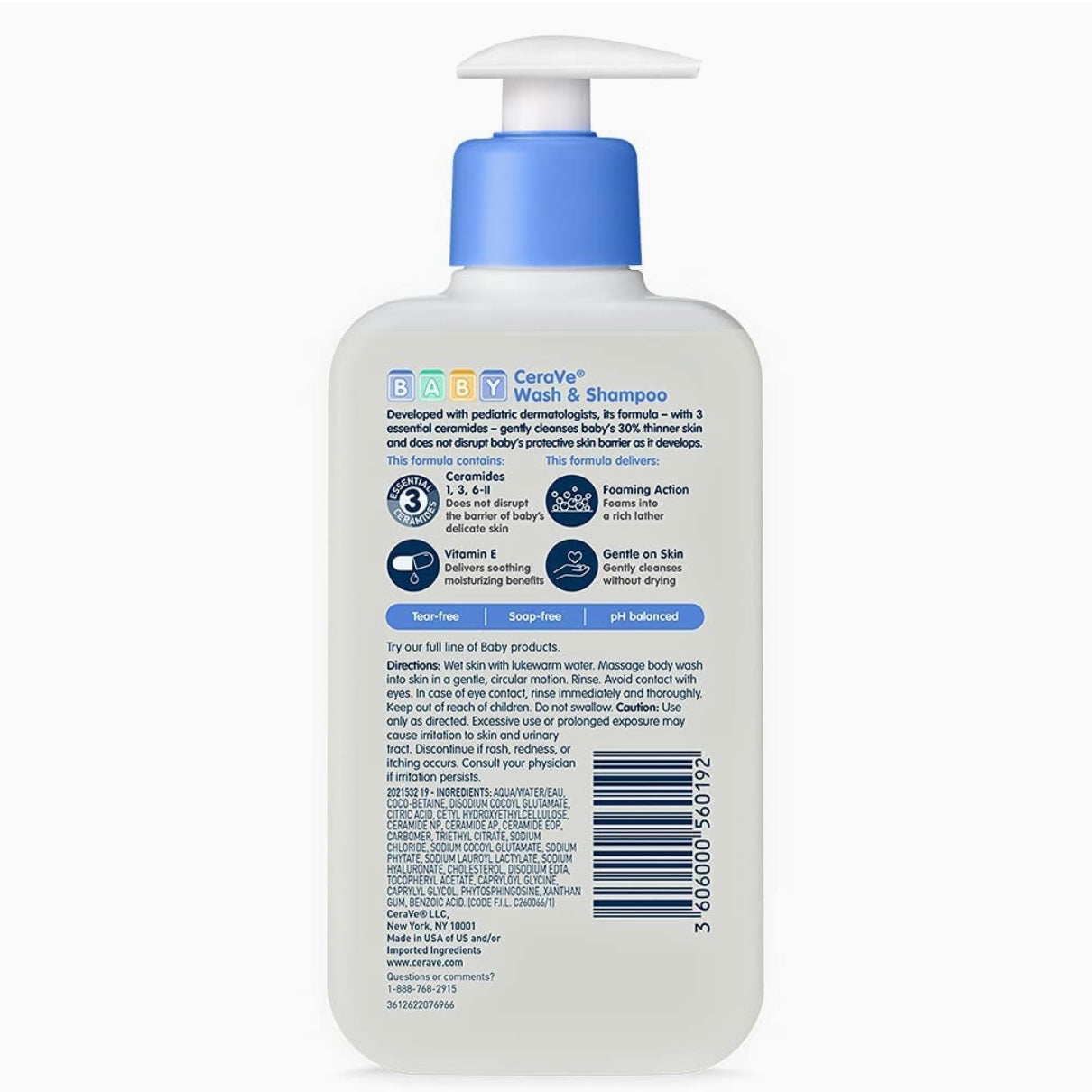 CeraVe Baby Wash & Shampoo 237ML | 8oz