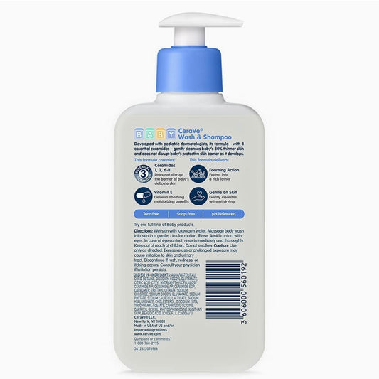 CeraVe Baby Wash & Shampoo 237ML | 8oz