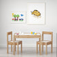 LÄTT Children's Table and 2 Chairs - White|Pine