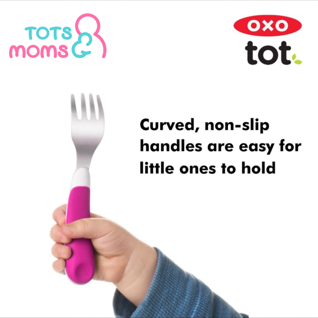 Oxo Tot On The Go Fork And Spoon Set With Case