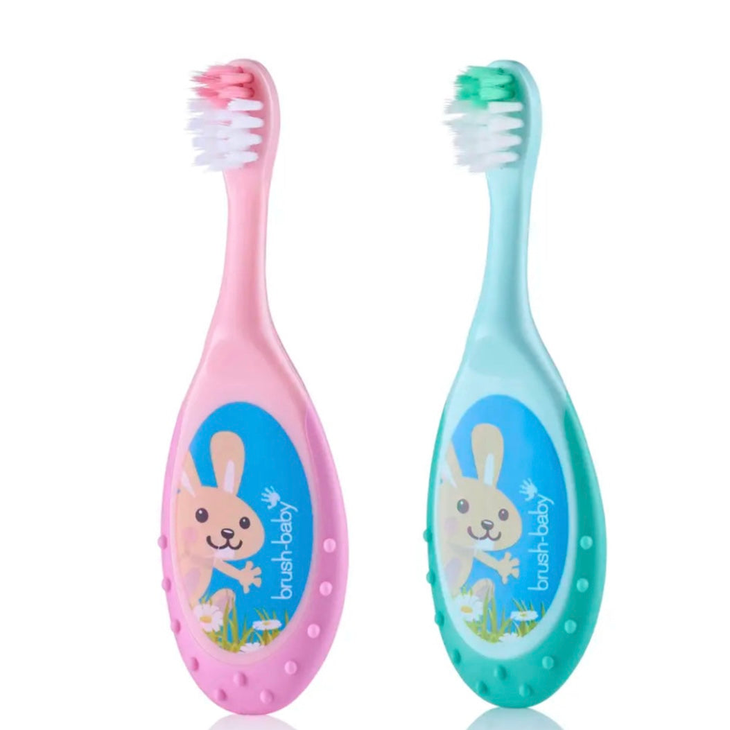 Brush Baby FlossBrush Starter Toothbrush 2-pack