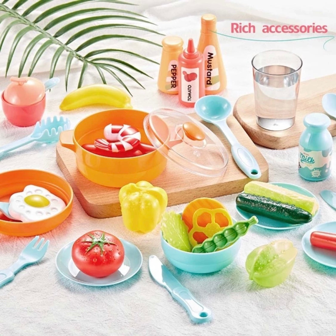 High Quality Kitchen Pretend Set - 42PC (BLUE)