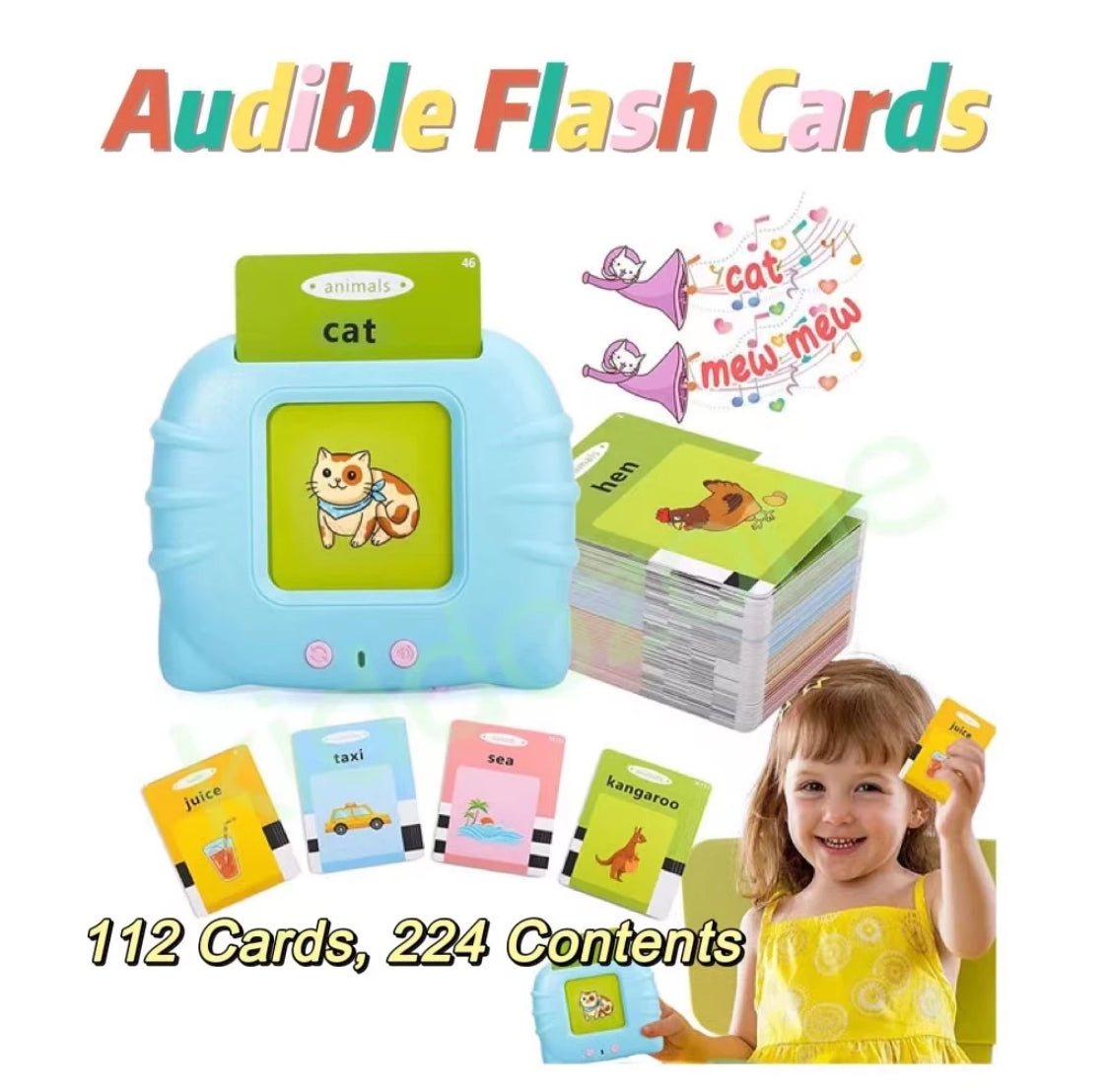 Early Reading Audible Flash Cards