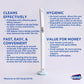 Wanda Toilet Cleaning System Set with 8 Disposable Scrub Pad Refills