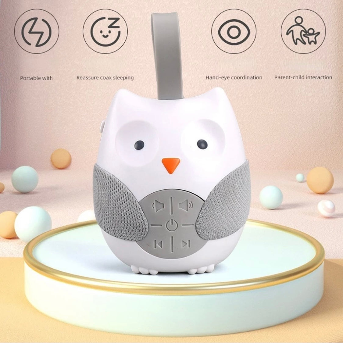 Portable Music Owl Baby Soothing Machine