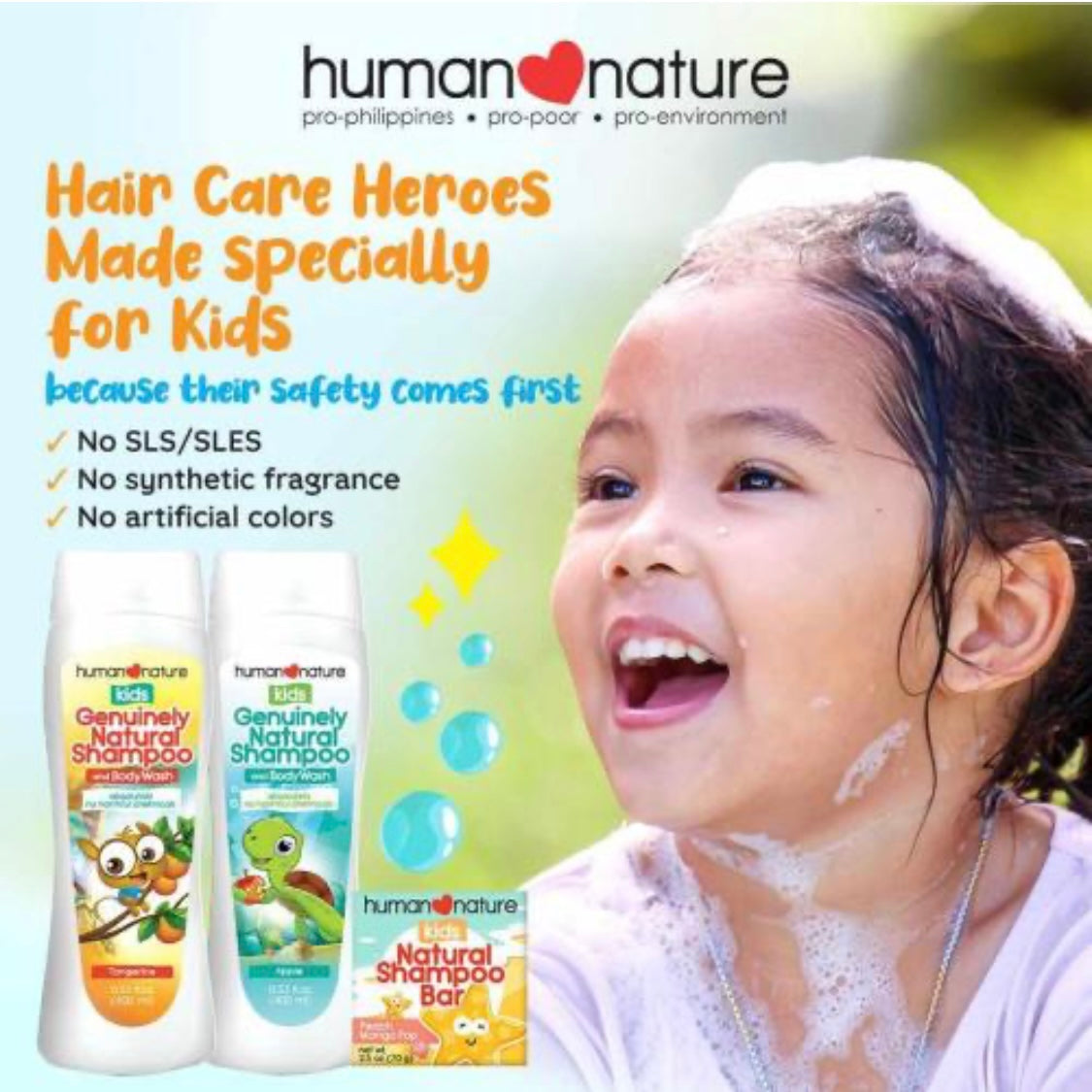 Kids Natural Shampoo and Body Wash