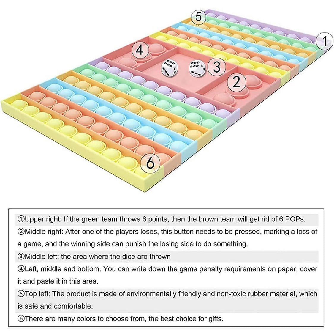 Jumbo Pop It Game Board