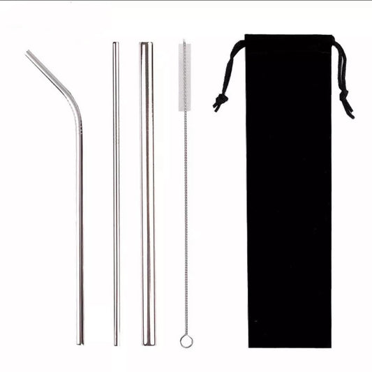 Metal Straw Drinking Set