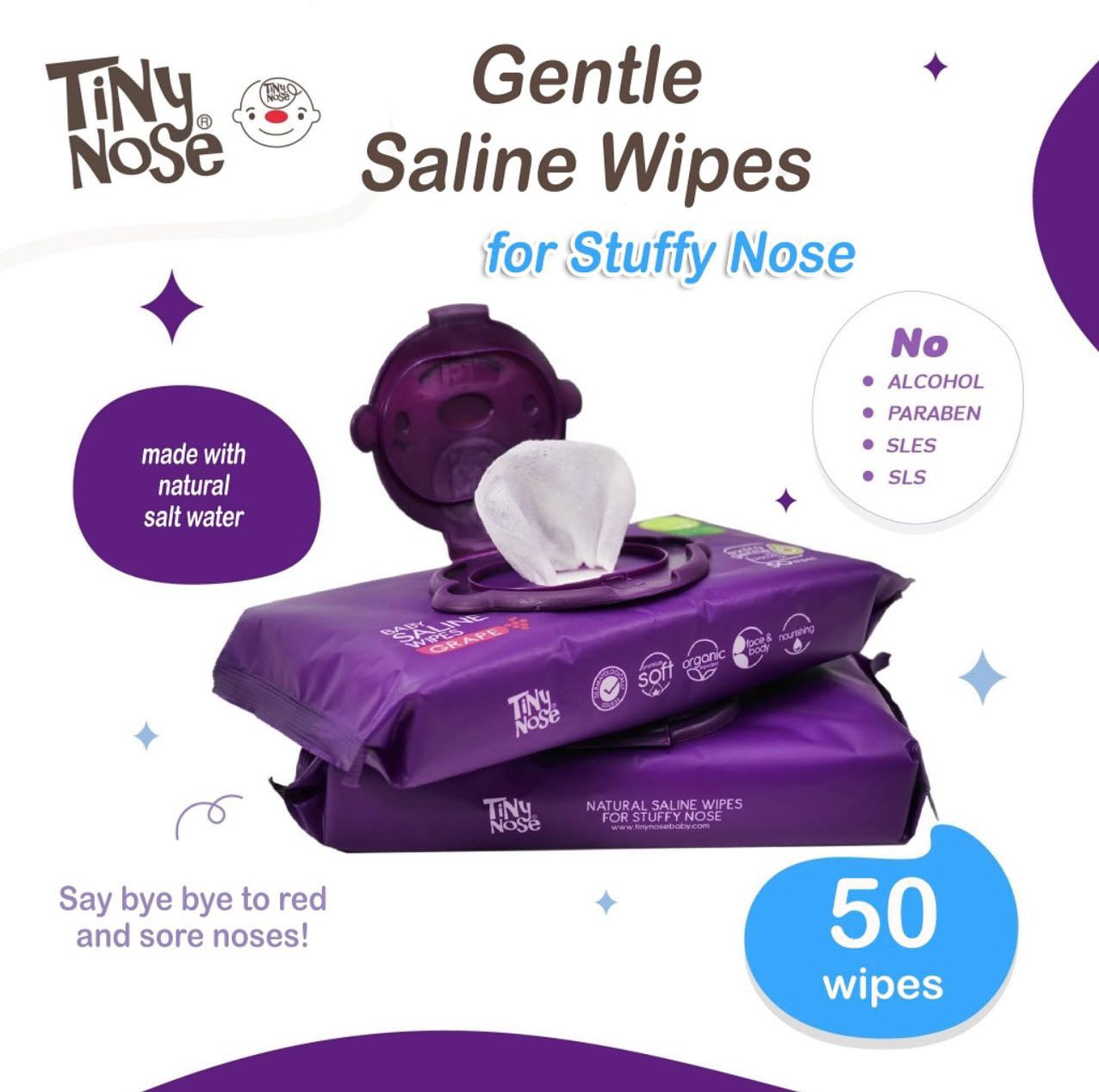 Tiny Nose Natural Saline Baby Wet Wipes