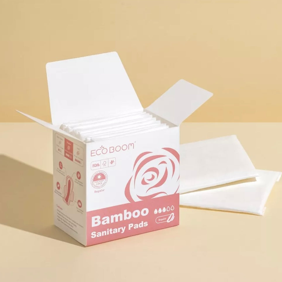 ECO BOOM DAY PADS Feminine Biodegradable Bamboo Sanitary Pads