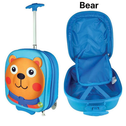 Oops Happy Trolley Waterproof Soft 3D Trolley Bag for Kids