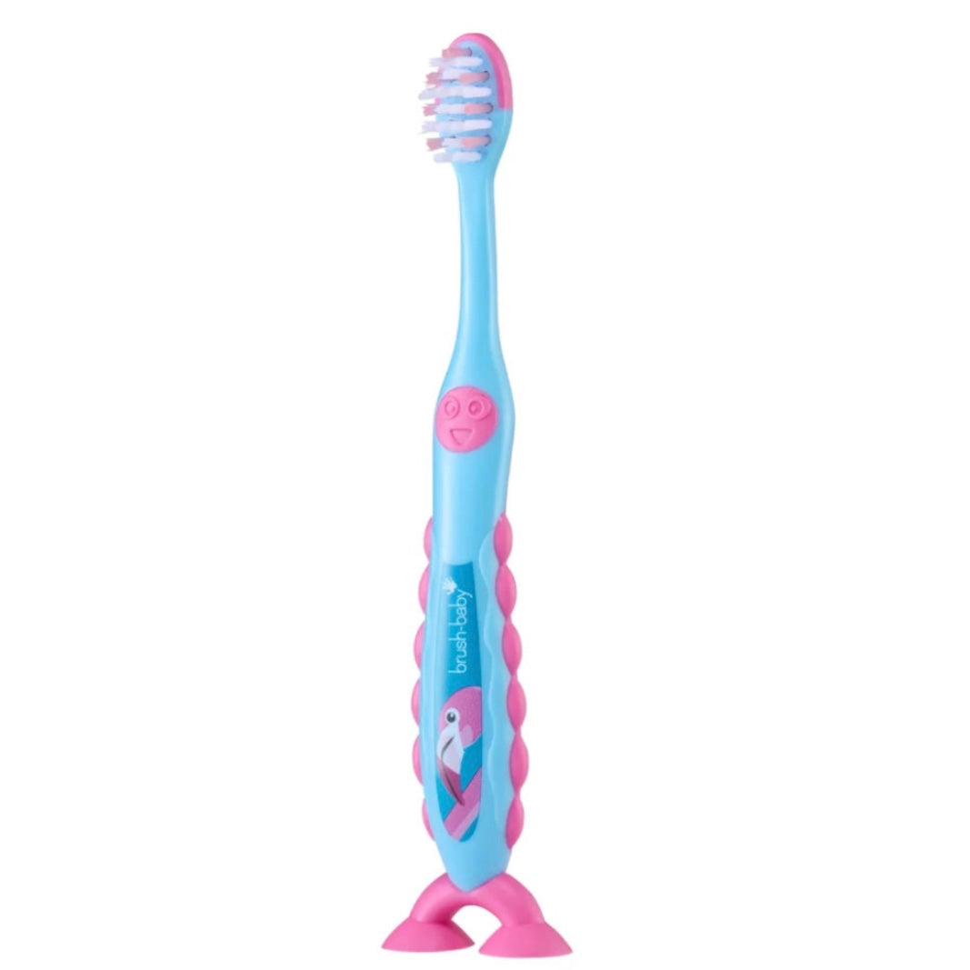 BrushBaby FlossBrush Bristles Toothbrush (3-6 Years)